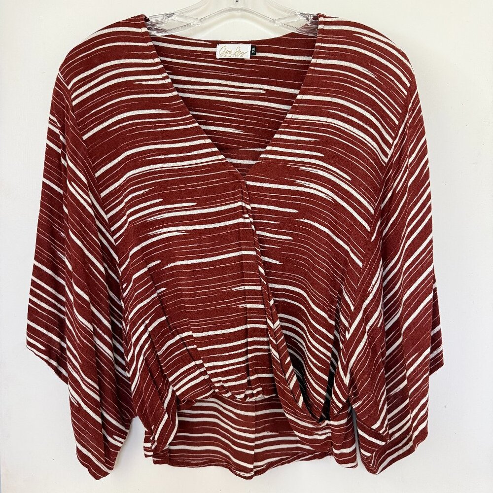 Ava Sky Top Gwen In Rust Stripe - image 3